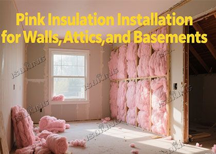 Pink Insulation Installation for Walls, Attics, and Basements
