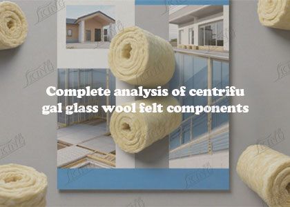 Complete analysis of centrifugal glass wool felt components