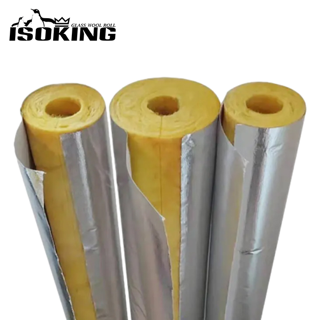 ISOKING Glass Wool Pipe with Aluminum Foil